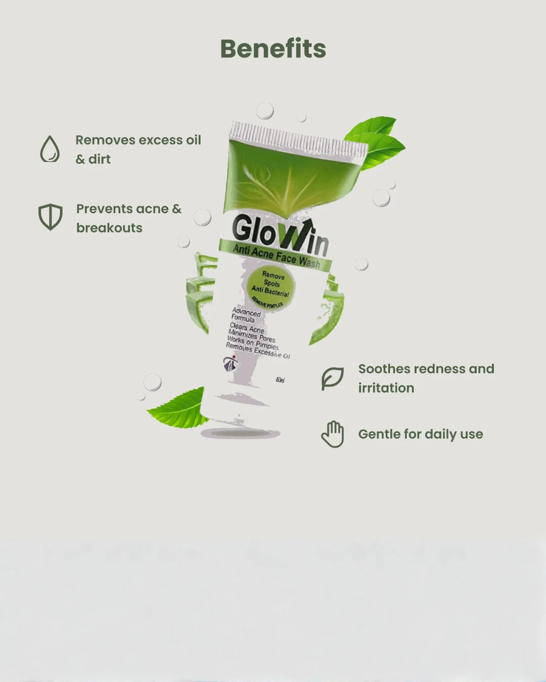 GloWin Anti Acne Face Wash | Lactic Acid 5%