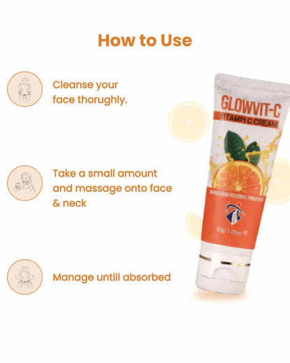 GlowVit-C Vitamin C Cream 5% - Brightening & Anti-Aging Face Cream