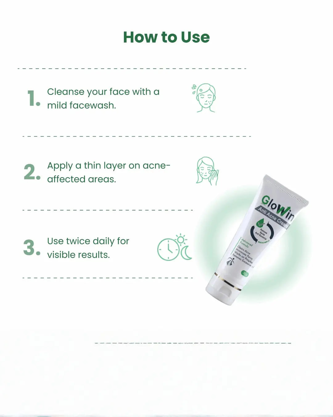 GloWin Anti Acne Cream | Salicylic + Azelaic