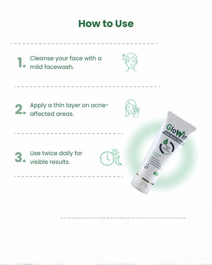 GloWin Anti Acne Cream | Salicylic + Azelaic