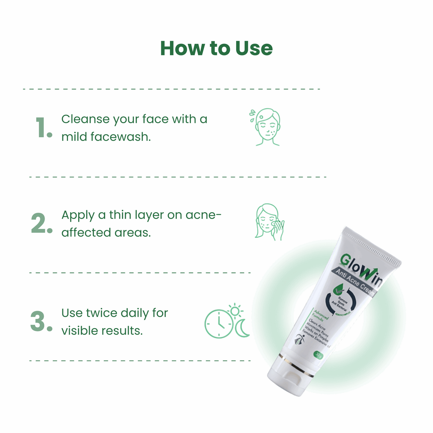 GloWin Anti Acne Cream | Salicylic + Azelaic