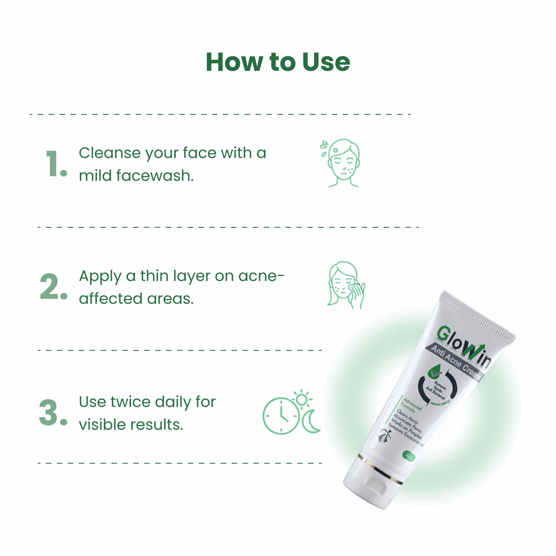 GloWin Anti Acne Cream | Salicylic + Azelaic