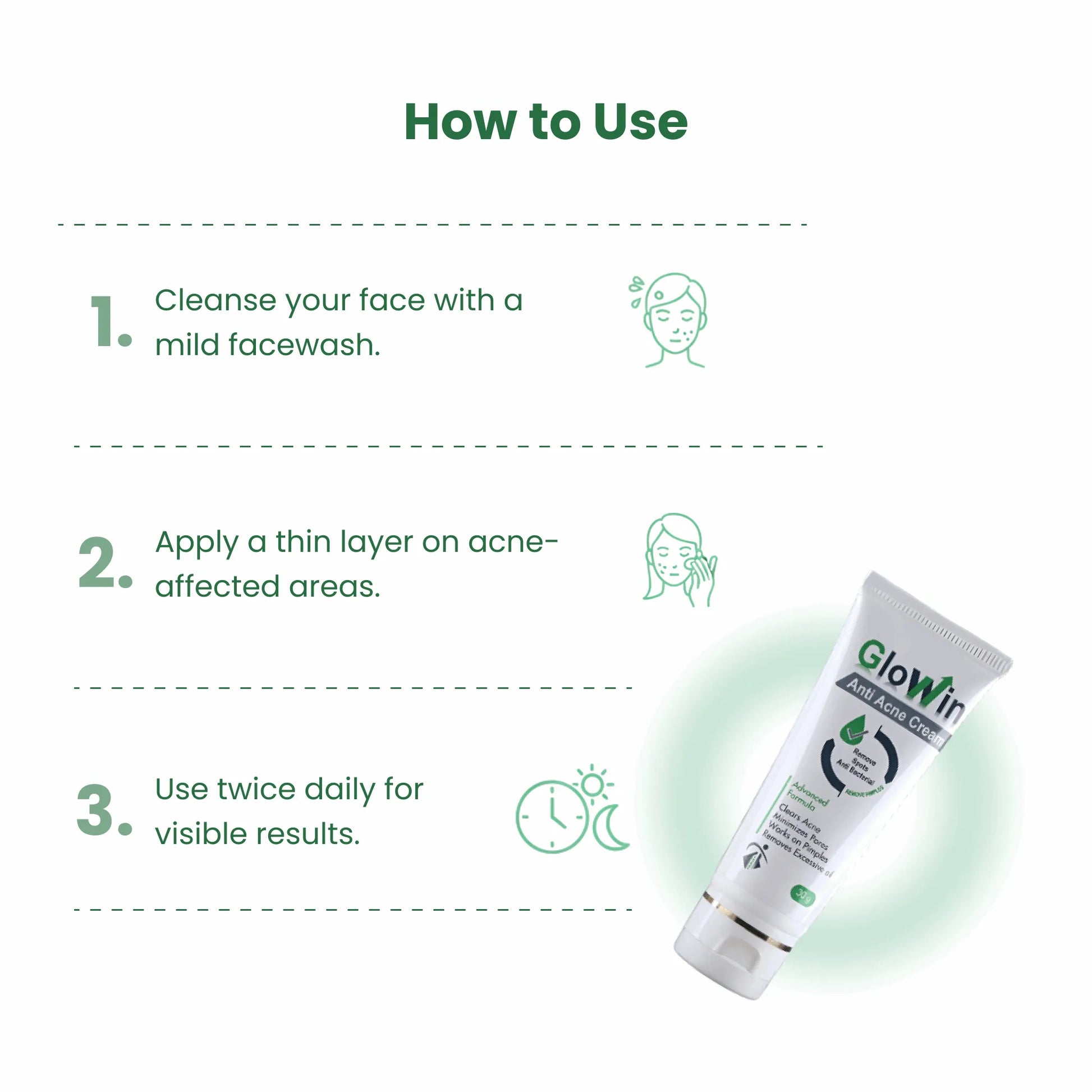 GloWin Anti Acne Cream | Salicylic + Azelaic