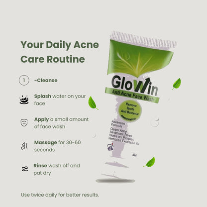 GloWin Anti Acne Face Wash | Lactic Acid 5%